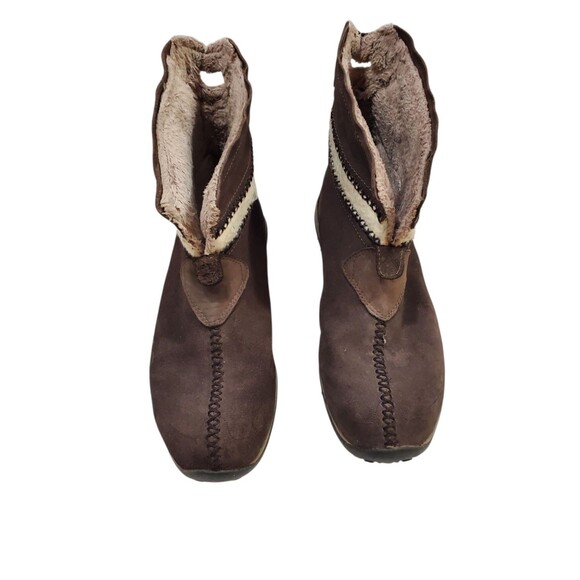 Sorel Nicolet Winter Boots Womens Size 8 Brown Slip On Ankle Waterproof - Picture 4 of 12